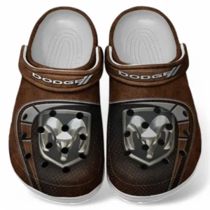 Dodge Crocs Sandals For Men Women, Gift For Dodge Fan CAR177031425591 - Brown