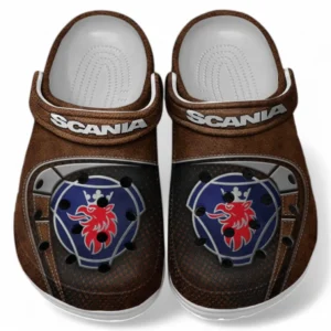 Scania Crocs Sandals For Men Women, Gift For Scania Fan CAR177031425593 - Brown
