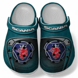 Scania Crocs Sandals For Men Women, Gift For Scania Fan CAR177031425593 - Cyan