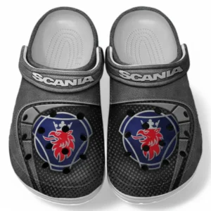 Scania Crocs Sandals For Men Women, Gift For Scania Fan CAR177031425593 - Gray