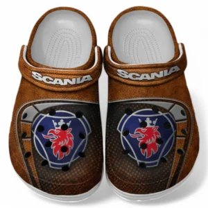 Scania Crocs Sandals For Men Women, Gift For Scania Fan CAR177031425593 - Orange