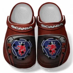Scania Crocs Sandals For Men Women, Gift For Scania Fan CAR177031425593 - Red