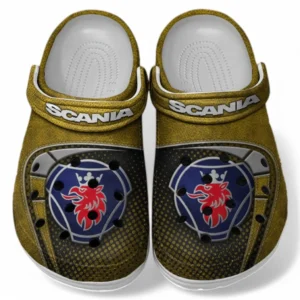 Scania Crocs Sandals For Men Women, Gift For Scania Fan CAR177031425593 - Yellow