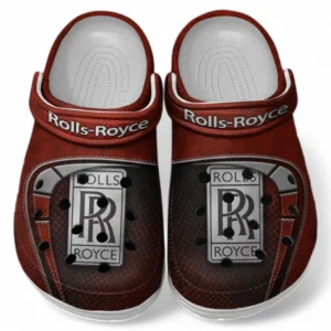 Rolls Royce Crocs Sandals For Men Women, Gift For Rolls Royce Fan CAR177031425598 - Red