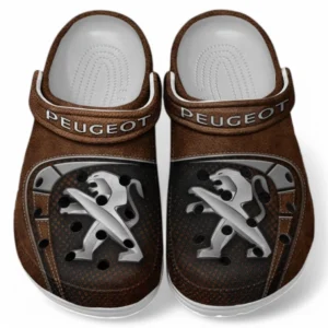 Peugeot Crocs Sandals For Men Women, Gift For Peugeot Fan CAR177031425620 - Brown