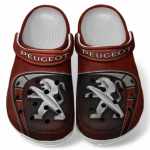Peugeot Crocs Sandals For Men Women, Gift For Peugeot Fan CAR177031425620 - Red