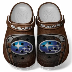 Subaru Crocs Sandals For Men Women, Gift For Subaru Fan CAR177031425622 - Brown