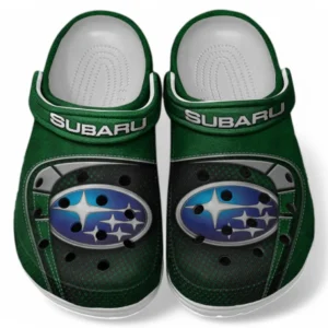 Subaru Crocs Sandals For Men Women, Gift For Subaru Fan CAR177031425622 - Green