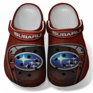 Subaru Crocs Sandals For Men Women, Gift For Subaru Fan CAR177031425622 - Red