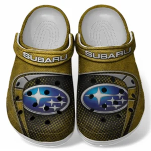 Subaru Crocs Sandals For Men Women, Gift For Subaru Fan CAR177031425622 - Yellow