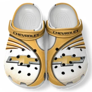 Chevrolet Crocs Sandals For Men Women, Gift For Chevrolet Fan CAR181031525690 - Yellow