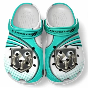 Dodge Crocs Sandals For Men Women, Gift For Dodge Fan CAR181031525718 - Cyan