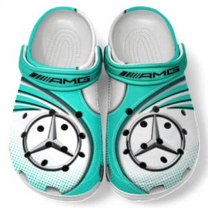 AMG Crocs Sandals For Men Women, Gift For AMG Fan CAR181031525748 - Cyan