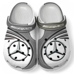 AMG Crocs Sandals For Men Women, Gift For AMG Fan CAR181031525748 - Gray