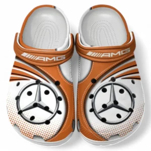 AMG Crocs Sandals For Men Women, Gift For AMG Fan CAR181031525748 - Orange