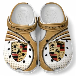Porsche Crocs Sandals For Men Women, Gift For Porsche Fan CAR181031525750 - Brown