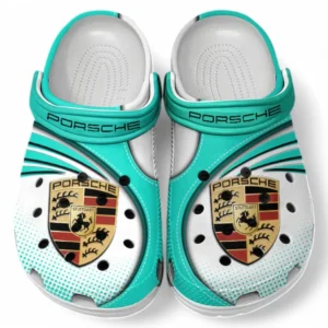 Porsche Crocs Sandals For Men Women, Gift For Porsche Fan CAR181031525750 - Cyan