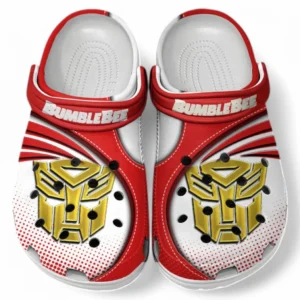 Bumblebee Crocs Sandals For Men Women, Gift For Bumblebee Fan CAR181031525751 - Red