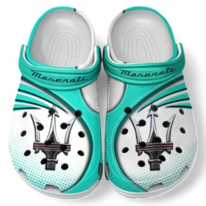 Maserati Crocs Sandals For Men Women, Gift For Maserati Fan CAR181031525754 - Cyan