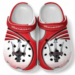 Maserati Crocs Sandals For Men Women, Gift For Maserati Fan CAR181031525754 - Red
