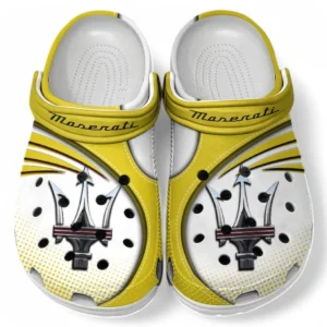 Maserati Crocs Sandals For Men Women, Gift For Maserati Fan CAR181031525754 - Yellow
