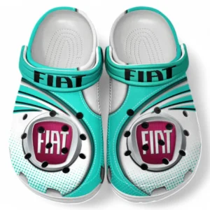 Fiat Crocs Sandals For Men Women, Gift For Fiat Fan CAR181031525755 - Cyan