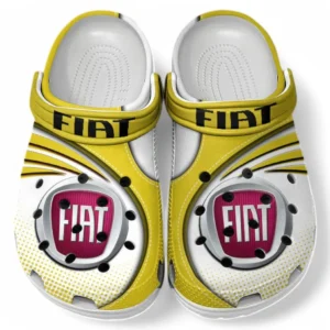 Fiat Crocs Sandals For Men Women, Gift For Fiat Fan CAR181031525755 - Yellow