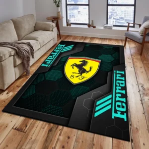 Ferrari Rug, Living Room Carpet For Ferrari Fan CAR182031525004 - Cyan