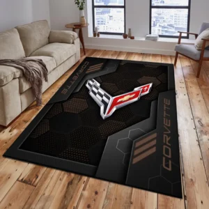 Chevrolet Corvette Rug, Living Room Carpet For Chevrolet Corvette Fan CAR182031525006 - Brown