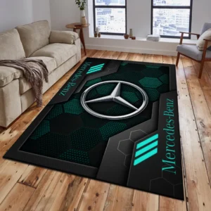 Mercedes Benz Rug, Living Room Carpet For Mercedes Benz Fan CAR182031525007 - Cyan