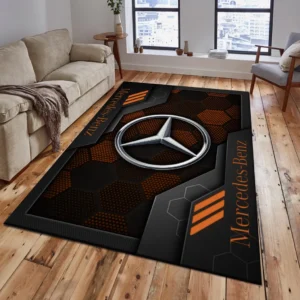 Mercedes Benz Rug, Living Room Carpet For Mercedes Benz Fan CAR182031525007 - Orange