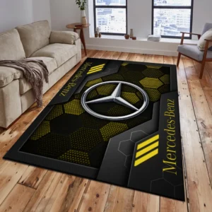 Mercedes Benz Rug, Living Room Carpet For Mercedes Benz Fan CAR182031525007 - Yellow