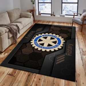 Rotary Rug, Living Room Carpet For Rotary Fan CAR182031525011 - Brown