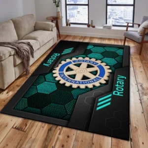 Rotary Rug, Living Room Carpet For Rotary Fan CAR182031525011 - Cyan