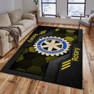 Rotary Rug, Living Room Carpet For Rotary Fan CAR182031525011 - Yellow