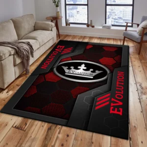 Evolution EV Rug, Living Room Carpet For Evolution EV Fan CAR182031525018 - Red