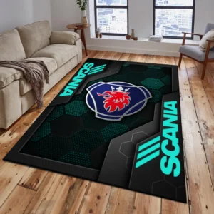 Scania Rug, Living Room Carpet For Scania Fan CAR182031525025 - Cyan