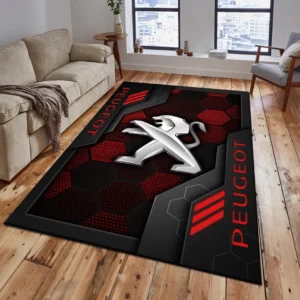 Peugeot Rug, Living Room Carpet For Peugeot Fan CAR182031525080 - Red