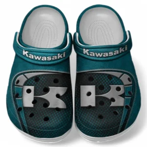 Kawasaki Crocs Shoes, Clogs Men Women, Gift For Kawasaki Fan CAR183031725113 - Cyan