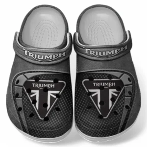 Triumph Crocs Shoes, Clogs Men Women, Gift For Triumph Fan CAR183031725116 - Gray