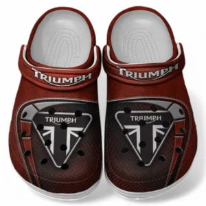 Triumph Crocs Shoes, Clogs Men Women, Gift For Triumph Fan CAR183031725116 - Red
