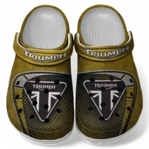 Triumph Crocs Shoes, Clogs Men Women, Gift For Triumph Fan CAR183031725116 - Yellow