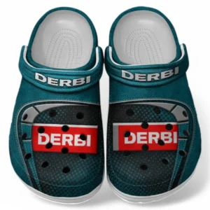 Derbi Crocs Shoes, Clogs Men Women, Gift For Derbi Fan CAR183031725134 - Cyan