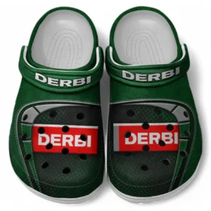 Derbi Crocs Shoes, Clogs Men Women, Gift For Derbi Fan CAR183031725134 - Green