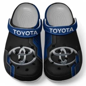 Toyota Crocs Shoes, Clogs Men Women, Gift For Toyota Fan CAR185031525226 - Blue