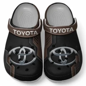 Toyota Crocs Shoes, Clogs Men Women, Gift For Toyota Fan CAR185031525226 - Brown