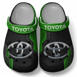 Toyota Crocs Shoes, Clogs Men Women, Gift For Toyota Fan CAR185031525226 - Green