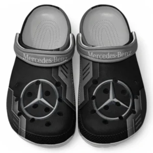 Mercedes Benz Crocs Shoes, Clogs Men Women, Gift For Mercedes Benz Fan CAR185031525227 - Gray