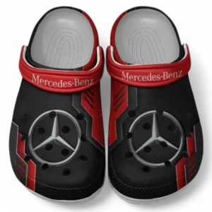 Mercedes Benz Crocs Shoes, Clogs Men Women, Gift For Mercedes Benz Fan CAR185031525227 - Red