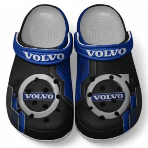 Volvo Crocs Shoes, Clogs Men Women, Gift For Volvo Fan CAR185031525229 - Blue